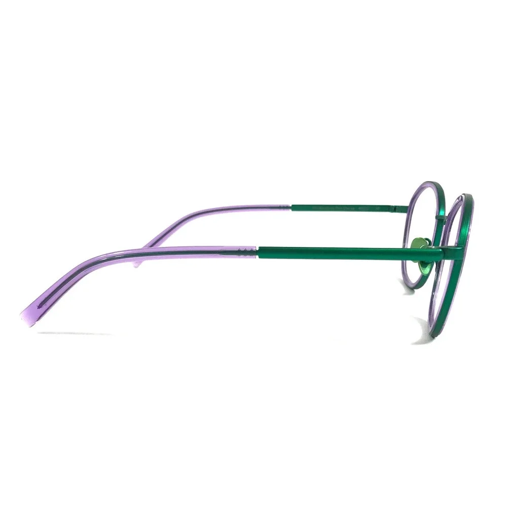 Tom Davies Eyeglasses Frames TD734 Col. 2188 Purple Turquoise Green 49-21-140